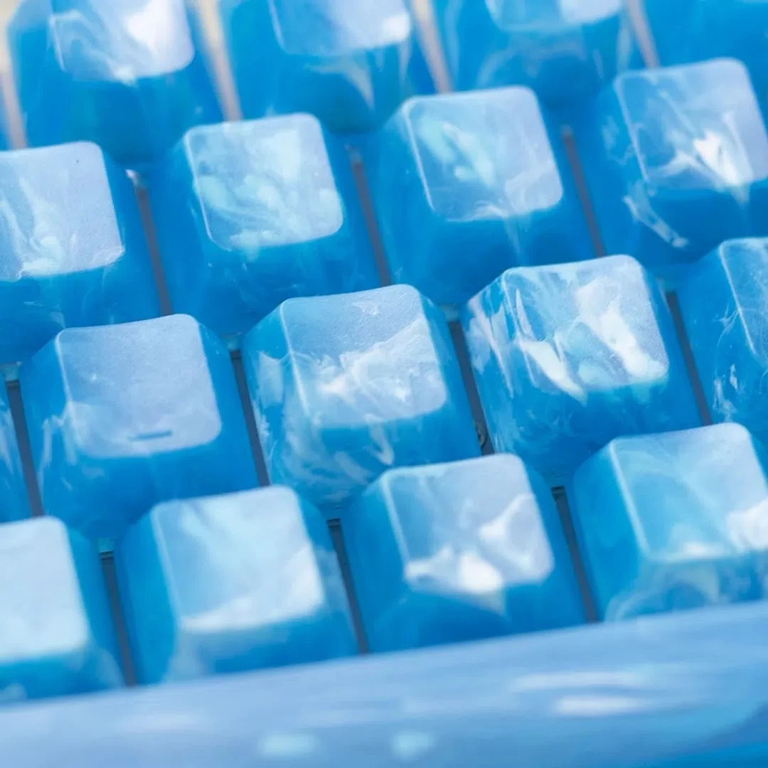 Blue Glacie Transparent Keycaps 130 Keys DIY for Gaming Mechanical Keyboard Chreey Profile PC Keycap RGB Game Keyboard Keycaps
