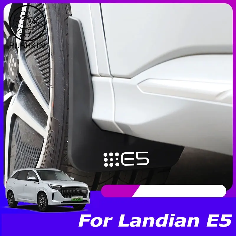 

4pcs Car Mudguard For Landian E5 DFSK SUV 2024 2025 2026 Antifreeze Fender Splash Guard Mudflap Auto Accessories