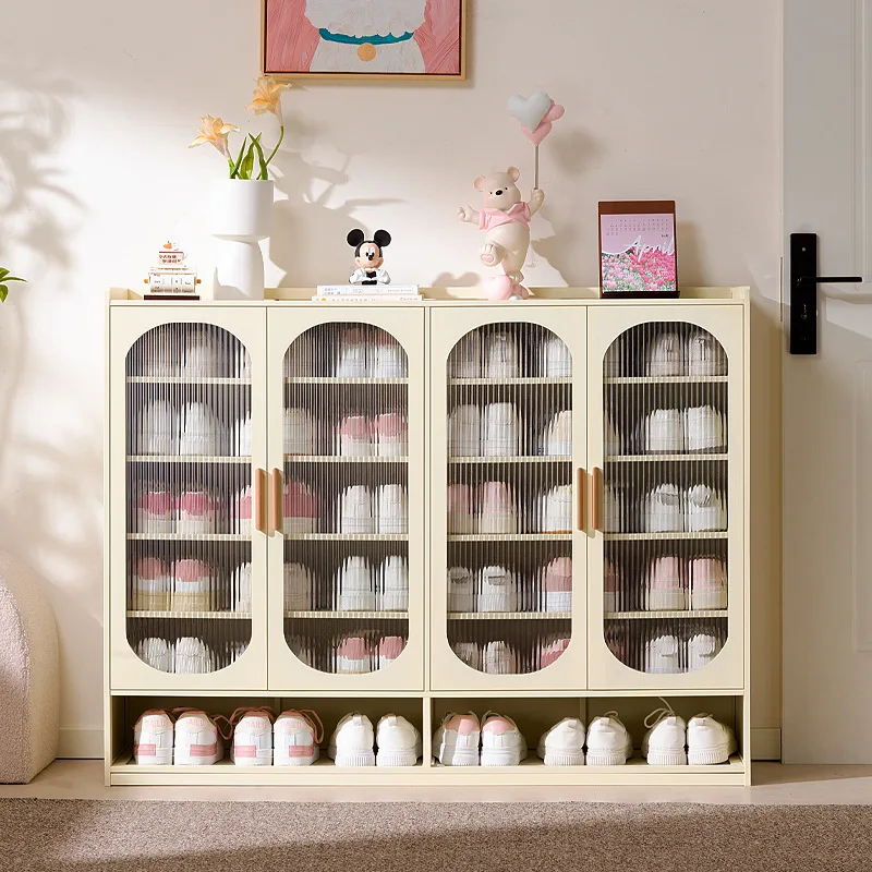 

New shoe cabinet household multi-layer storage shoes dust-proof door porch floor large-capacity porch rack shoe rack