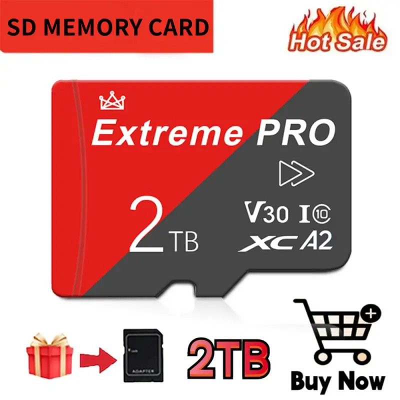 Tarjeta de memoria Flash SD/TF, 2TB, 512GB, 256GB, 128GB, Mini SD, Clase 10, V30, 64GB, 32GB, para teléfonos y tabletas