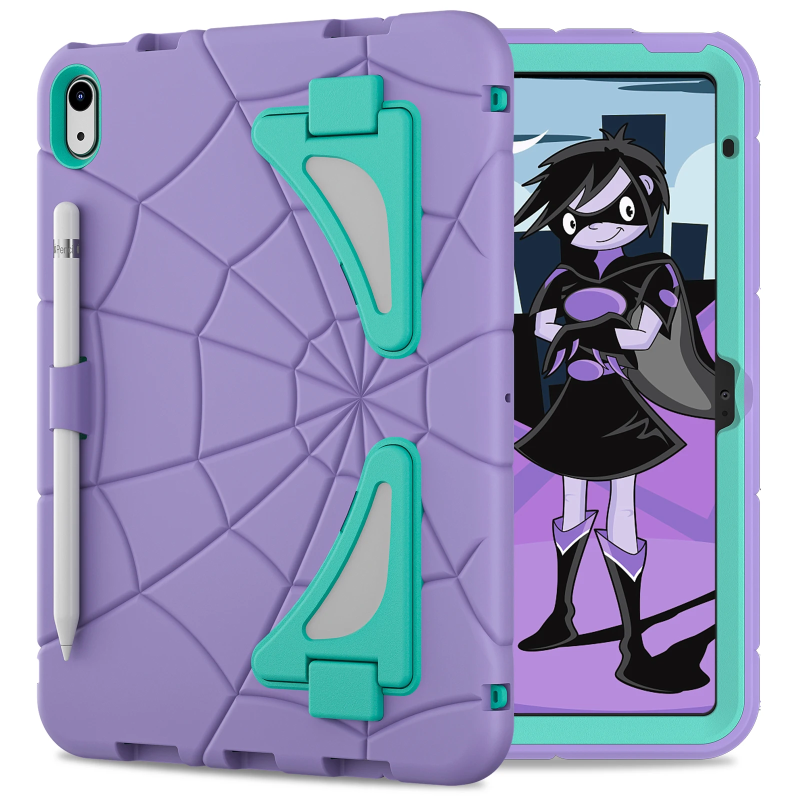 

Прочный универсальный чехол-подставка для iPad A16 2025 11-го поколения, 10.9 2022 10-го поколения, A3354, A3355, A3356, A2757, A2777, A2696, гибридный чехол для детей