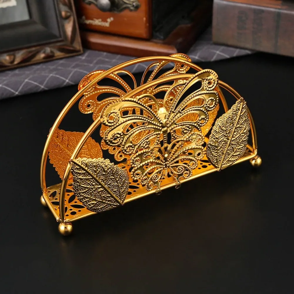 

Nordic Style Tissue Holder Stylish Decorative Vertical Napkin Dispenser Rust-proof Stable Tissue Storage Rack Living Room