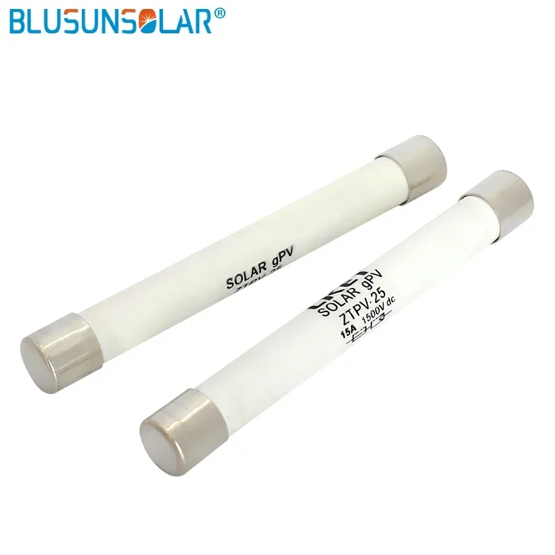 

Solar DC 1500V PV Fuses 4A 6A 15A 20A 25A 30A Ceramic GPV Fuse 10*85mm 10x85mm Safety for Solar System Protection