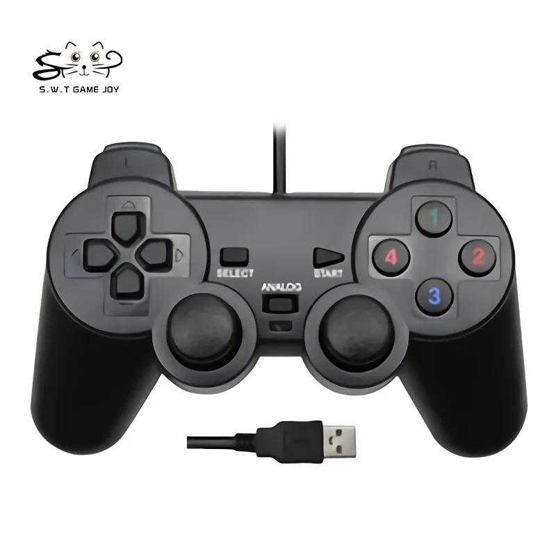 

Computer Gamepad PC-208 Game Controller PS2 Controller Appearance USB Joystick Controller Single Vibration Single Motor