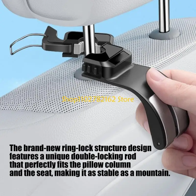 

547B 2pcs Car Accessory Hooks for Family Travel Daily Commute Neat Management