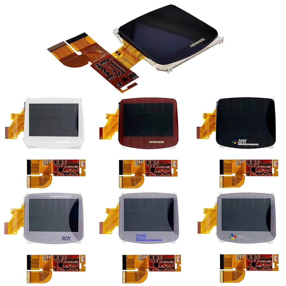 New 3.0 Inch IPS V3 V4 Pre Laminated LCD Screen Kits for GameBoy Advance GBA SFC Classic Highlight Backlight IPS LCD Screen Kits