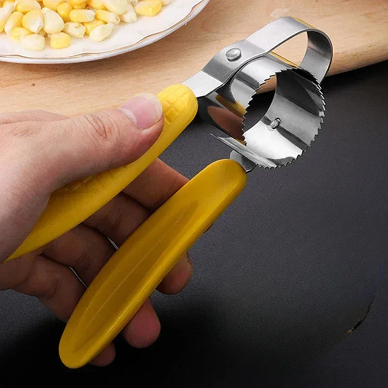 Manual Stainless Steel Corn Thresher Peeler Cob Stripper Remover Food Crusher Separator Creative Fruit Vegetable Kitchen Gadget