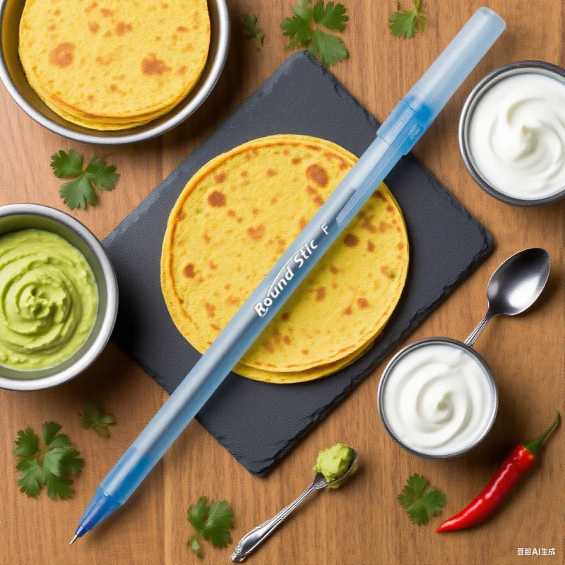 둥근 1.0mm 볼펜 - 부드러운 성능 10개