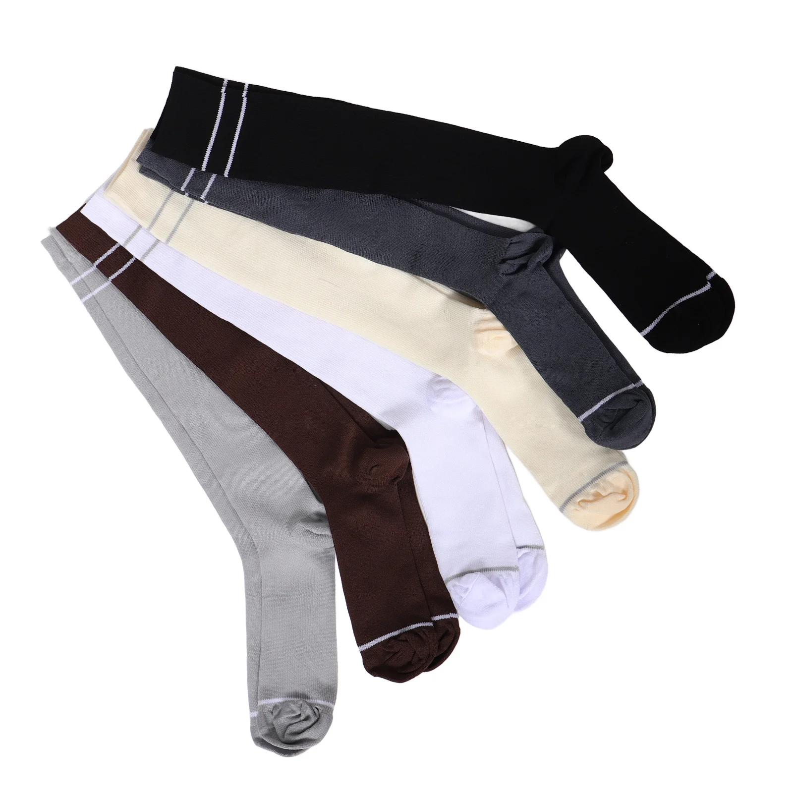 

6Pairs Compression Stockings for Women Athletic Performance Comfortable Gradual Pressure Socks for Sports Daily Wear All-Day