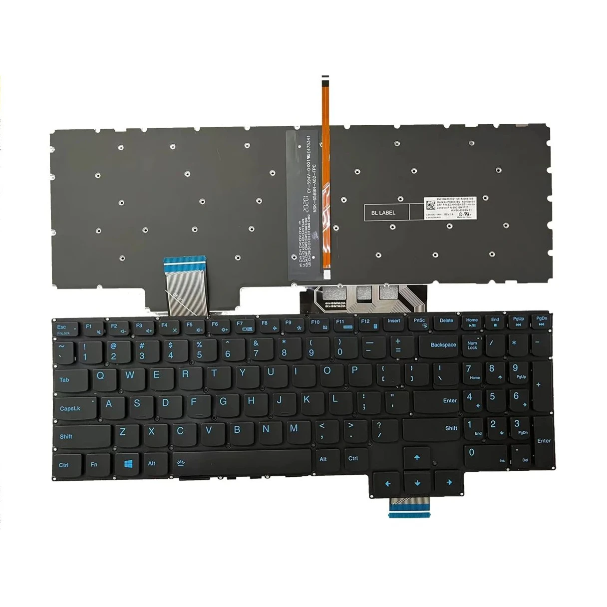 Teclado retroiluminado para ordenador portátil con diseño de XIN-Ru-US para Lenovo IdeaPad Gaming 3-15IMH05 3 15ARH05 15ACH GY530 GY550 GY570 R7000 Y7000 2020