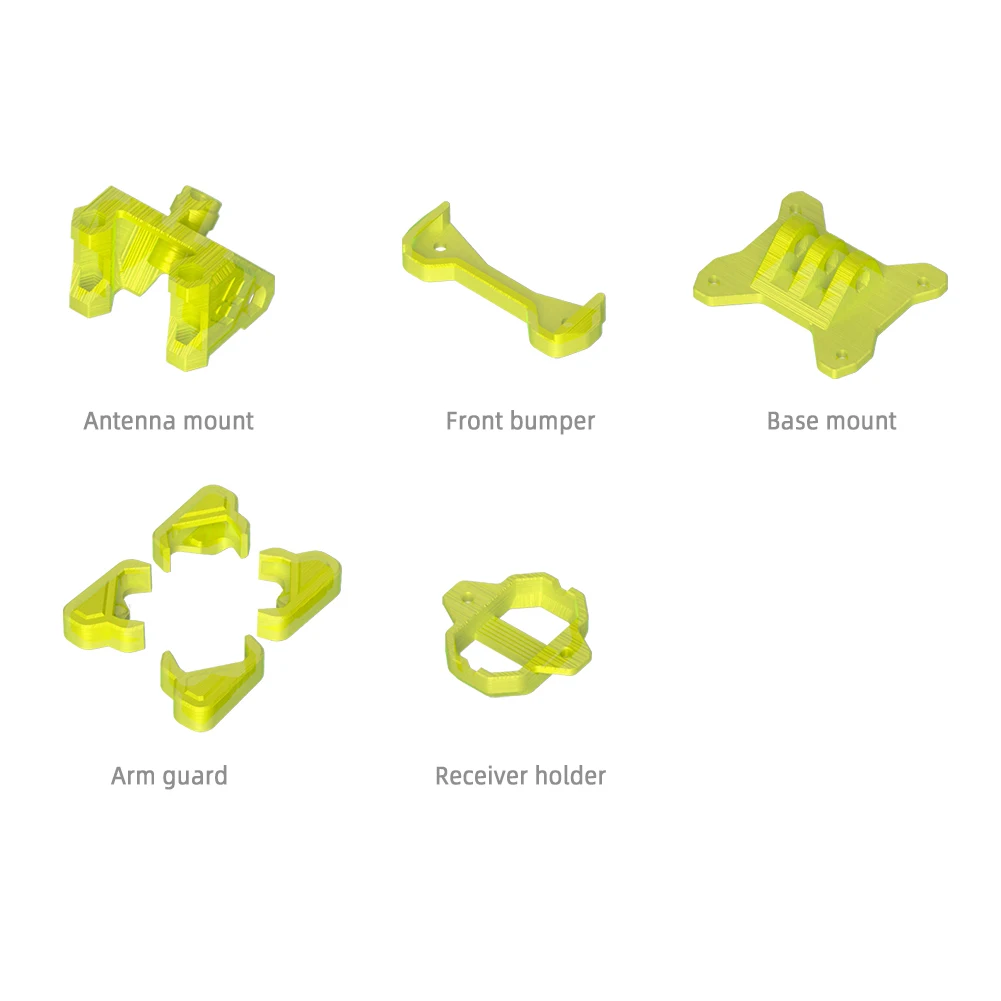 FlyFishRC 3D Printed Volador VX3/3.5 Frame TPU Part Set Compatible with 3-3.5 inch Volador frames for LongRange FPV Racing Drone