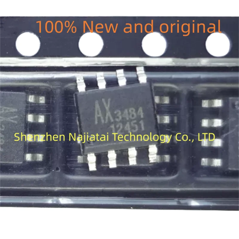 

10 шт./лот 100% Новый оригинальный чип AX3484ESA AX3484 3484 SOP-8 IC