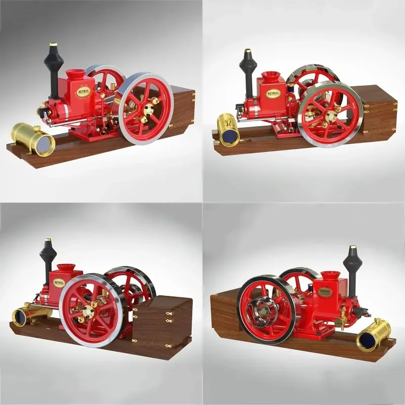 Pre-sale HM-01 7cc Hit and Miss 4-Stroke Horizontal Internal Combustion Engine Model Toy for Model Engine Enthusiasts