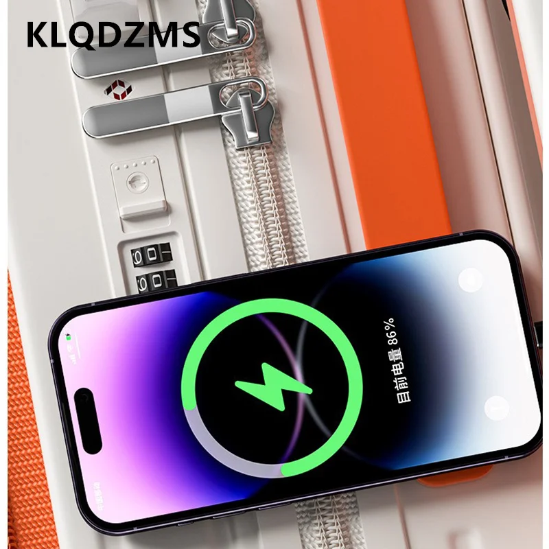 KLQDZMS Men's Luggage Front Opening Boarding Case 20
