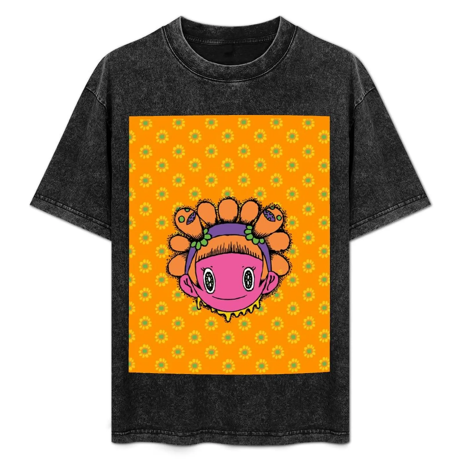 

Kawaii Sunflower Girl T-Shirt Labor Work Casual T-Shirt