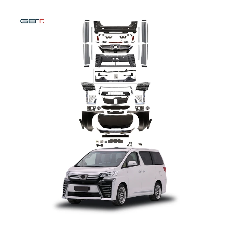 GBT Factory Direct Alphard Body Kit For toyotas 2008-2014 Alphard Upgrade To 18 Vellfire Model Automotive Parts