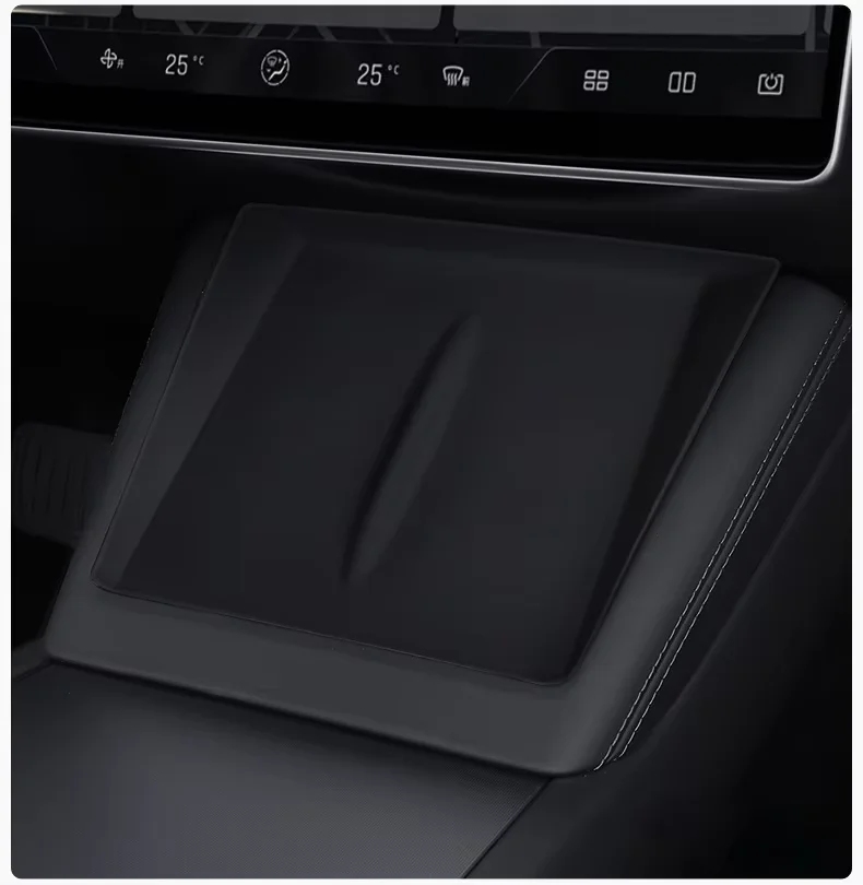 Für Tesla Model Y Juniper/Launch Model3 2024 2025 2026 Anti-Rutsch-Pad Kabelloses Ladepad Auto-Telefonhalterung Rutschfeste Matte Schutzmatte – Detail 14