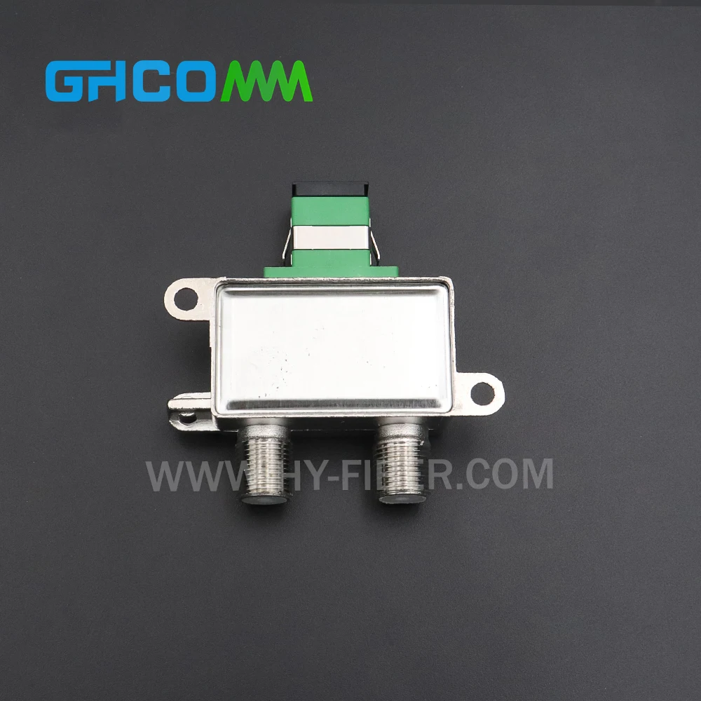2 RF Port Passive Optical Receiver R12 Mini FTTH CATV Fiber Communication Equipment