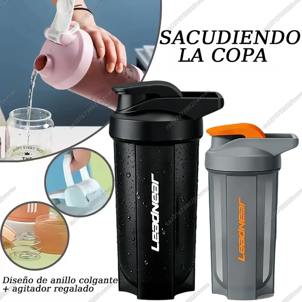 500ml portátil esportes shaker garrafa proteína em pó shaker copo à prova de vazamento garrafa de água para ginásio fitness beber garrafa das mulheres dos homens
