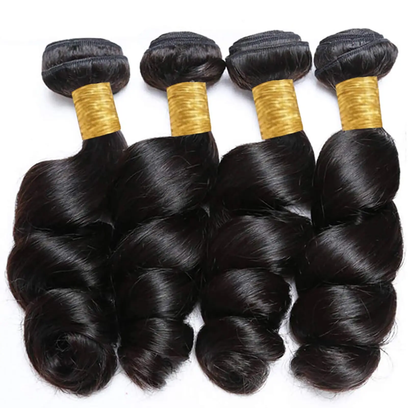Loose Wave 8-32 Inch Long Indian Raw Human Hair Bundles 1/3/4 PCS Human Hair Extensions Natural Black Remy Hair Weave Bundle