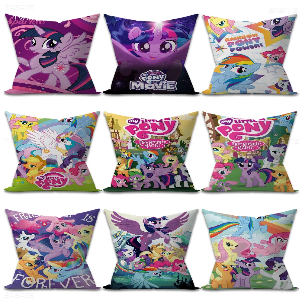 My L-Little P-Pony Pillow Cover Design Cushion Cover Decor Holiday Decorati