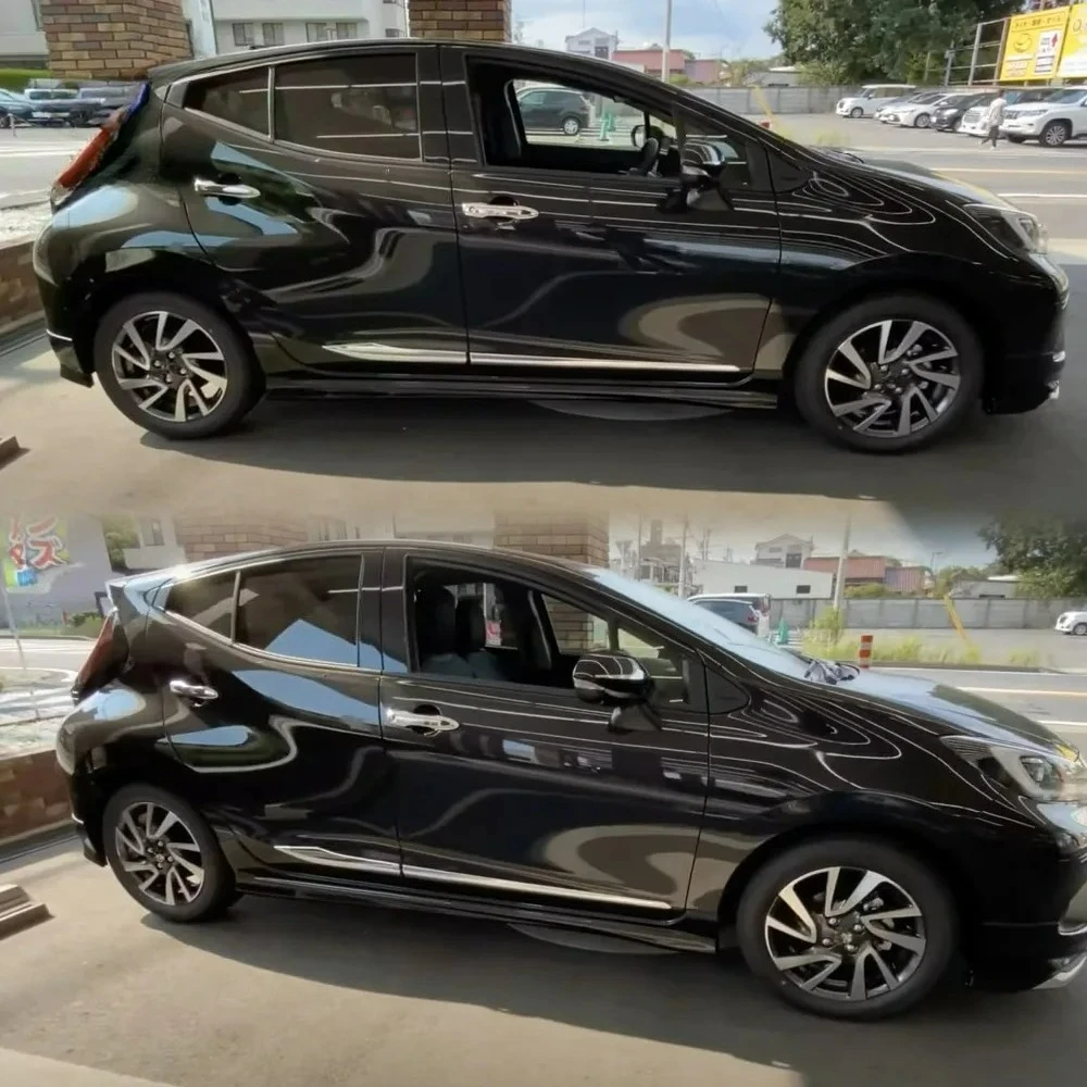 

Car Styling Protector Decoration Accessories For Toyota Aqua 2021 2022 Door Side Moulding Trims 4pcs Body Strip Garnish Sticker