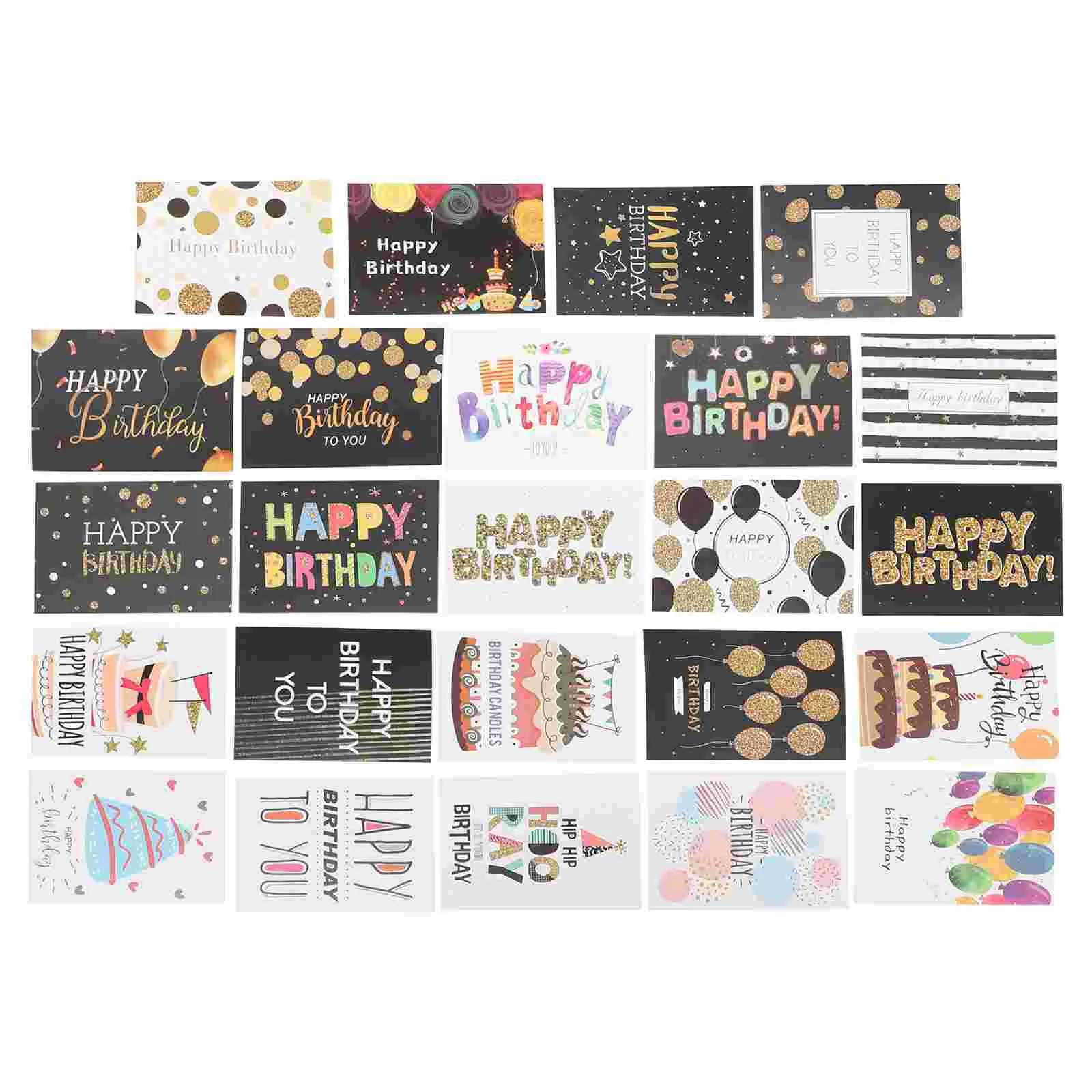 Birthday Card Paper Cards Bulk Happy Greeting Assorted for Men Employees Blessing