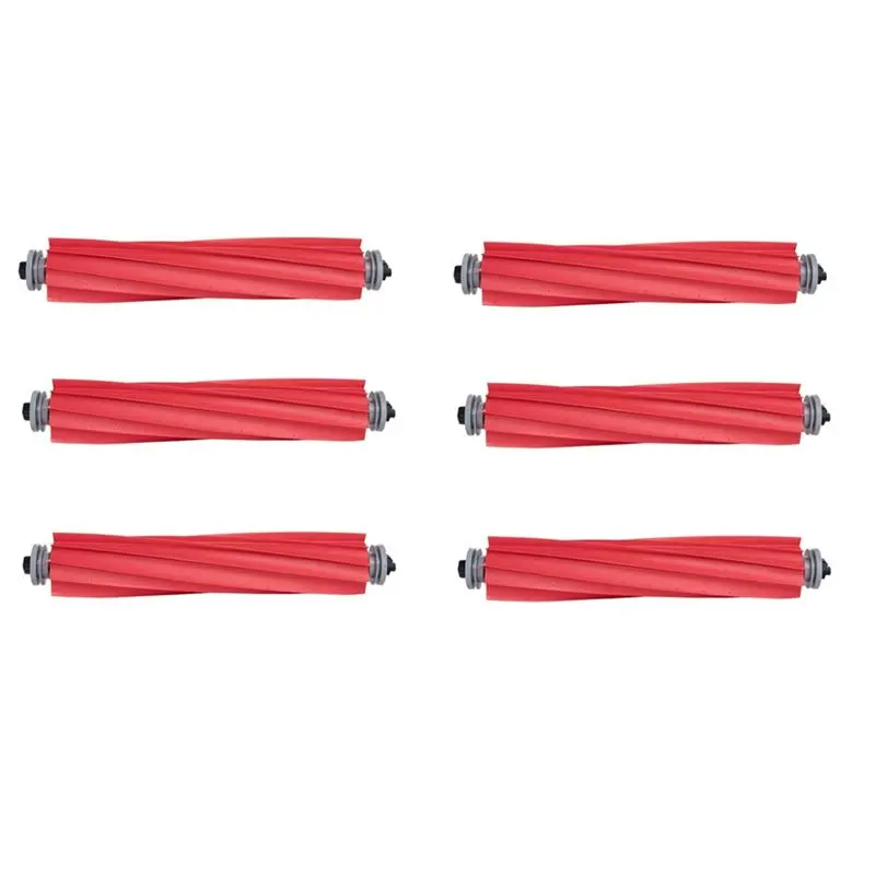 Y42A-6Pcs For Roborock Rubber Main Brush Of S7 Robotic Vacuum Cleaner Accessories Kit Robot Vacuum Cleaner