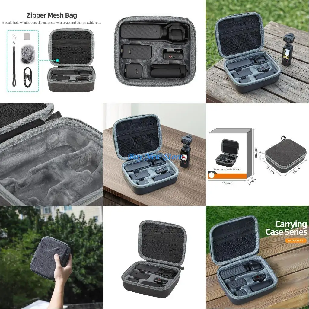 حقيبة تخزين 20CE لـ Pocket 3 حقيبة حمل صلبة محمولة واقية
