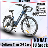 Electric Bicycle RS-A01Pro 500W Motor 36V15AH Removable Battery Hybrid Electric Bike Adult 26 In Tire All-terrain City E-Bike