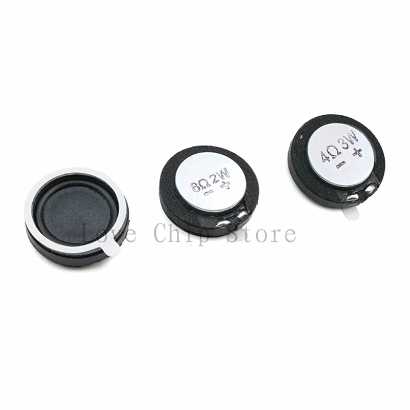 2PCS Diameter 20MM Plastic Composite Membrane 8Ohm 2W 4Ohm 3W Speaker 8 4 Ohm 2 3 Watt 2CM Ultra-thin Horn Acoustic Components