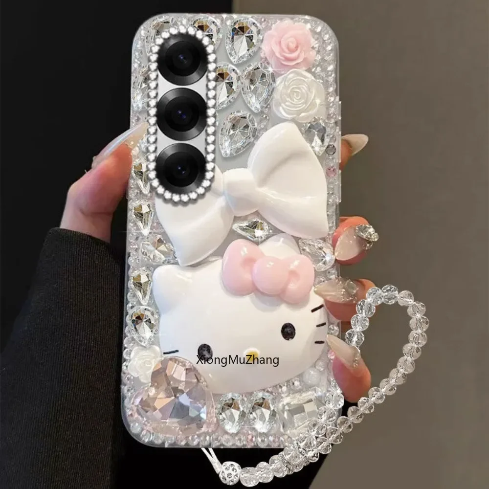 

Sanrio Hello Kitty Glitter Diamond Case for Samsung Galaxy M54 F54 M34 M35 M14 M53 M42 M33 M32 M22 F62 F55 F52 F42 F34 M62 M55s