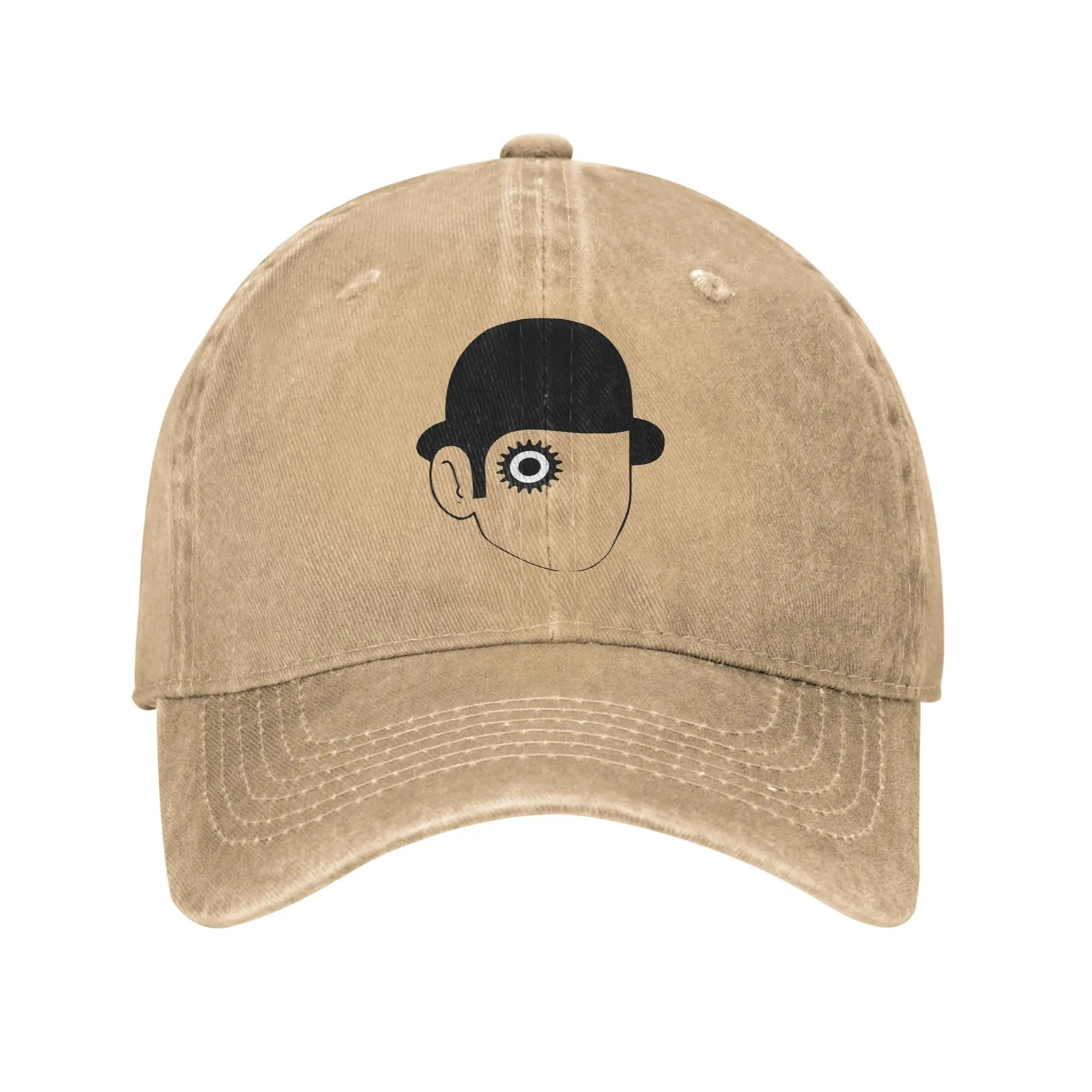 Men Women A Clockwork Orange Print Hat Vintage Distressed Denim  Baseball Cap Adjustable