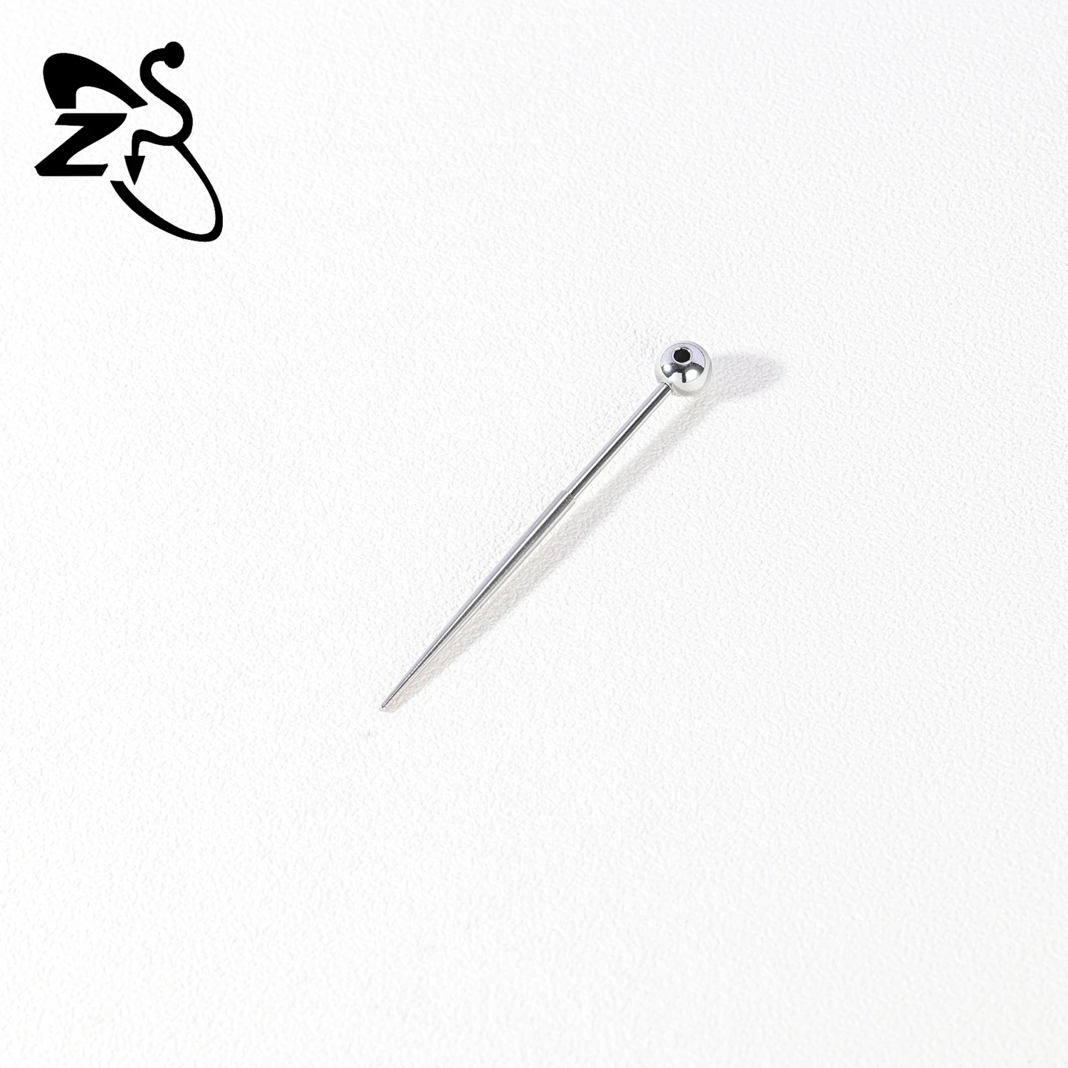 ZS 1 STÜCK Gerades, gebogenes Edelstahl-Kegelwerkzeug, gewindeloses Einsetzen, Schraub-Assistent-Set für Ohr-/Nasen-/Navel-Piercing-Werkzeuge – Detail 13