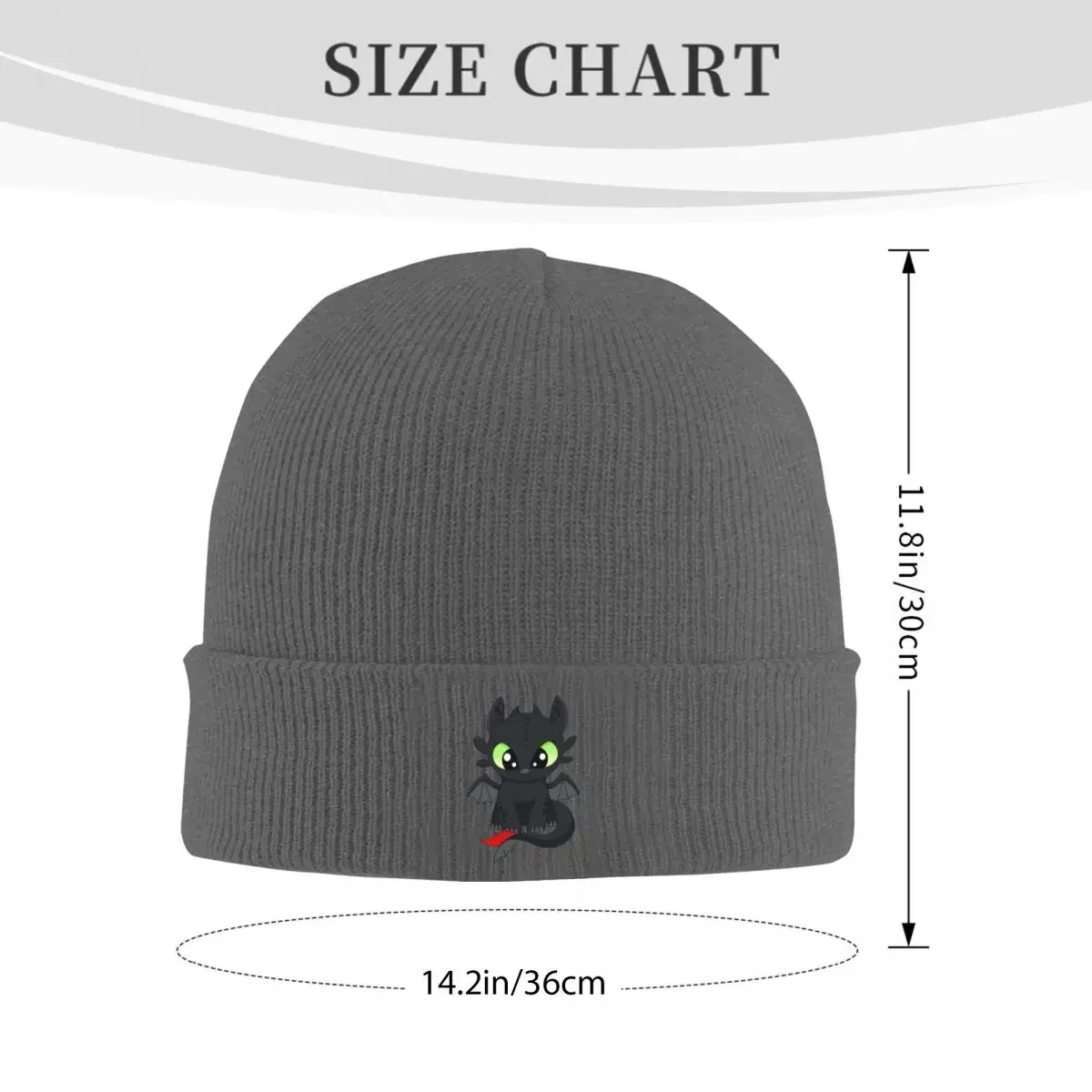 Baby Dragon Kids, Toothless, Dragon Night Fury, Warm Knitted Cap Hip Hop Bonnet Hat Autumn Winter Outdoor Beanies Hats Men Women