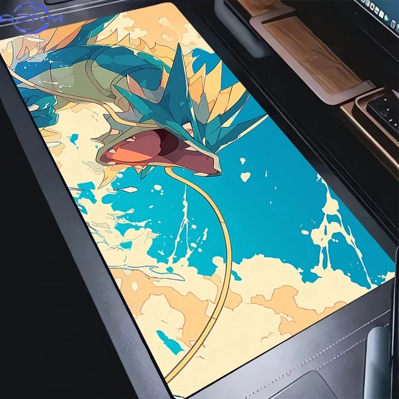 Mouse Pad  P-Pokemon Gyarados Gamer Keyboard Pad Rubber Desk Mouse Mat Carpet Rubber Tapis Souris Gaming Notbook Mousepad