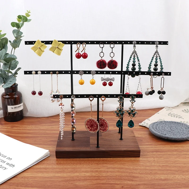 Hanging Jewelry Display Rack Tree Organizer Metal Rack for Holding Women Jewelries Earrings Rings Necklaces Ear Stud Pendant