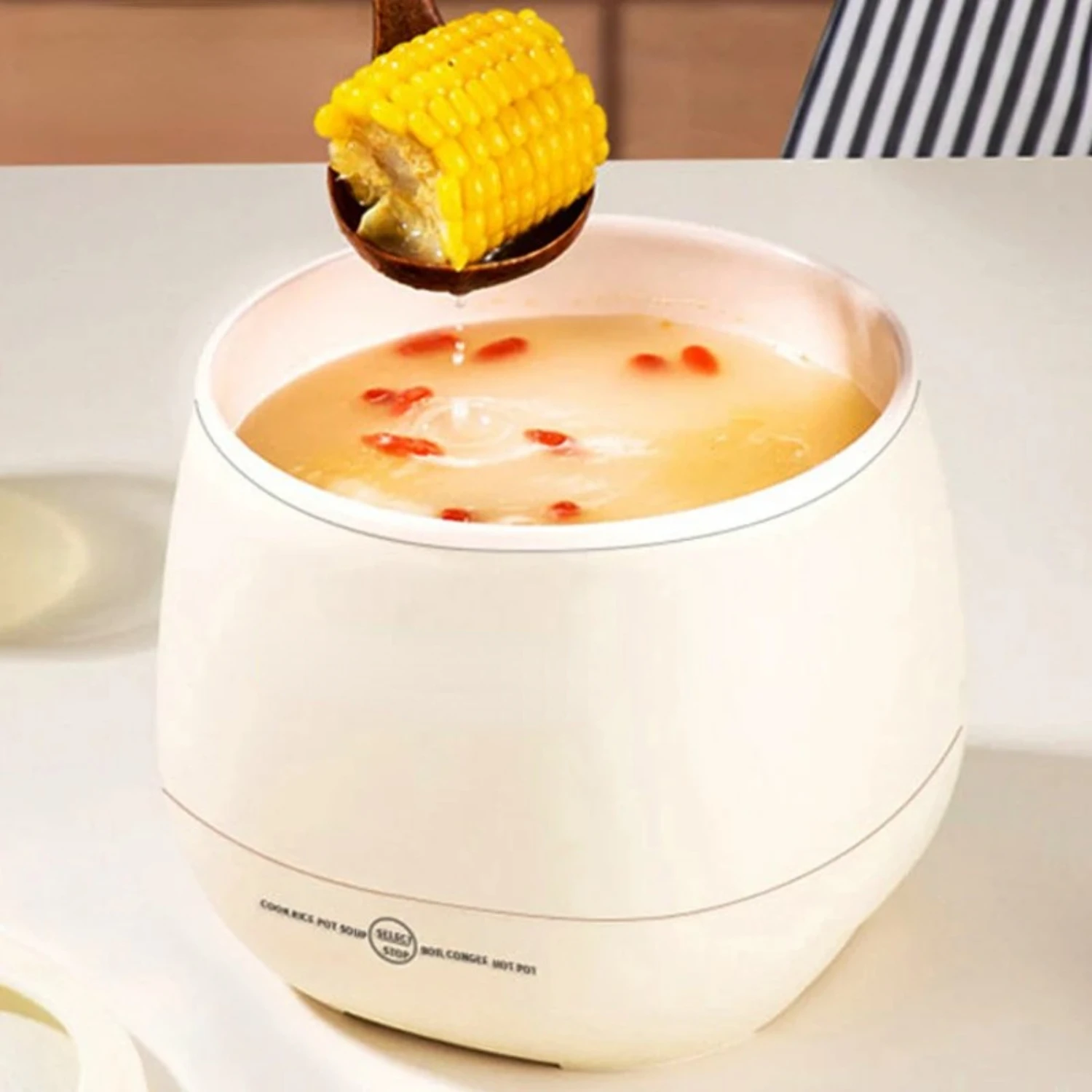 

1.8L Multifunctional Mini Rice Cooker - Non-Stick Pot for Cooking Rice, Porridge, Soup, and More - Perfect for Dorms &Kit