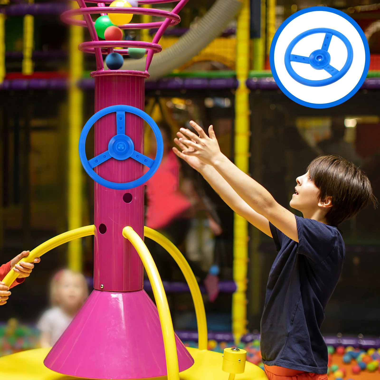 

Swing Steering Wheel Interactive for Simulated Appendix Playground Plastic Accessories
