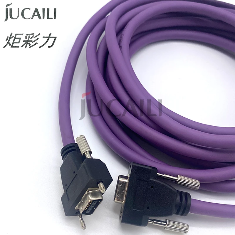 JCL 14Pin PCI High Density USB Cable for Allwin E160UV E180 E320 Solvent UV Printer Main Board Purple Cable