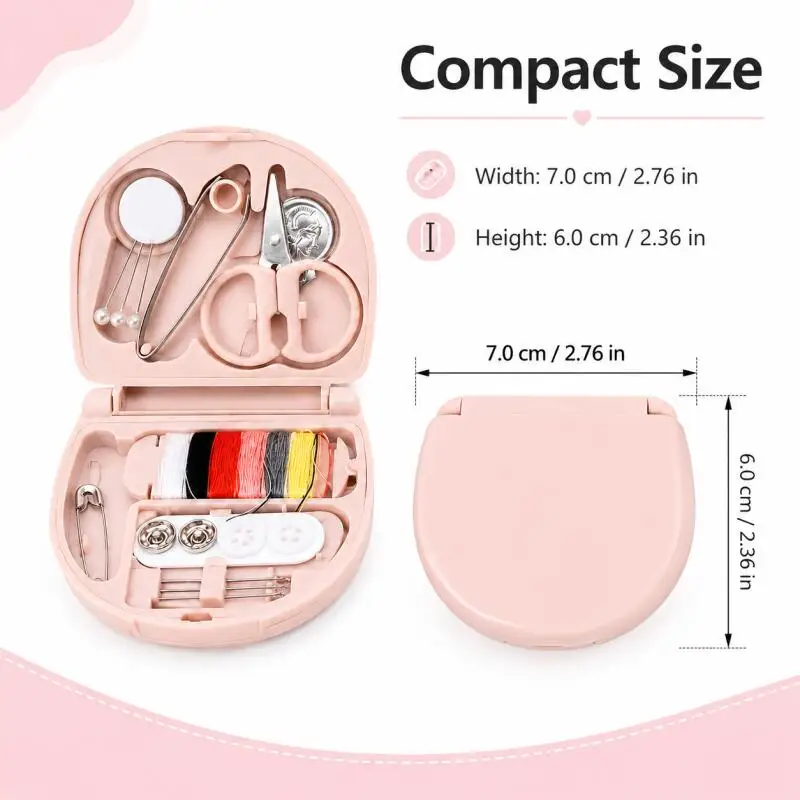 Mini Tragbare Reise- und Heim-DIY-Nähbox, Tragbares Nadel- und Faden-Set, Nähwerkzeug-Set – Detail 3