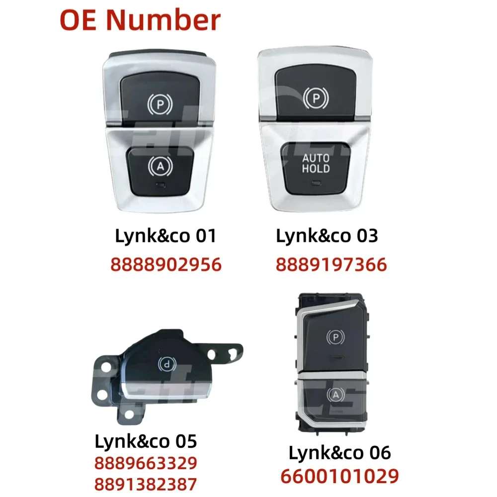 EPB Electronic Emergency Handbrake Parking Brake Control Switch P-gear Button For Lynk & Co 01 03 05 06 6600101029 18889663329