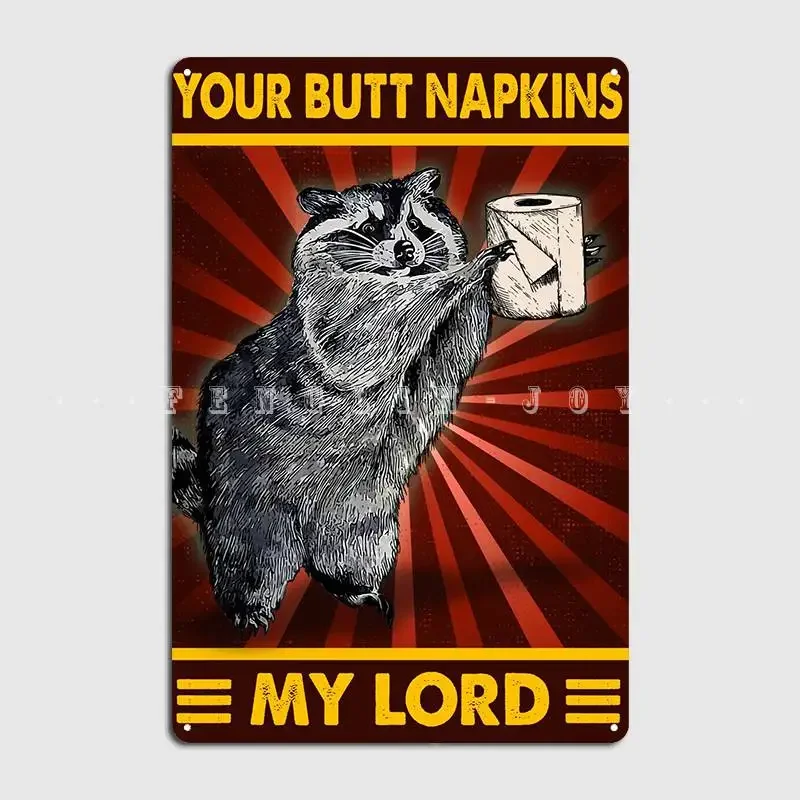 Твоя попа, салфетки, мой лорд, металлическая вывеска, настенная роспись, домашний настенный декор, жестяная вывеска, плакат