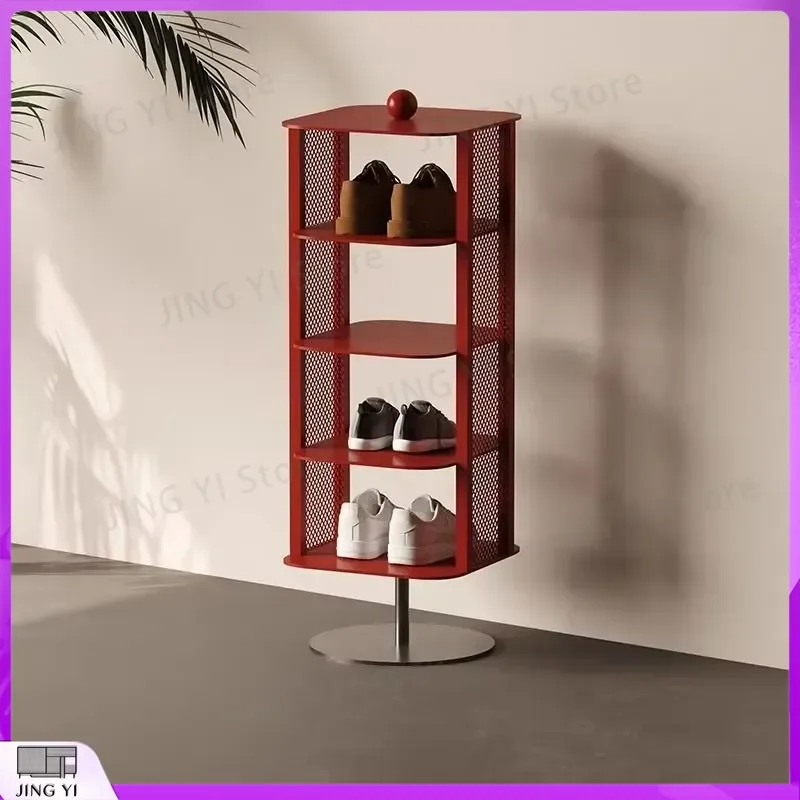 Italian Style Shoe Cabinet Multi-Tier Shoe Rack for Entryway Hallway Small Space Storage Organizer with Adjustable Shelves