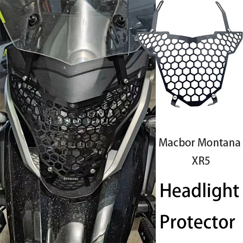 New For Montana XR5 Motorcycle Headlight Guard Grill Protector For Montana XR5 XR 5 For Colove KY500X 500X Excelle 400X 500X