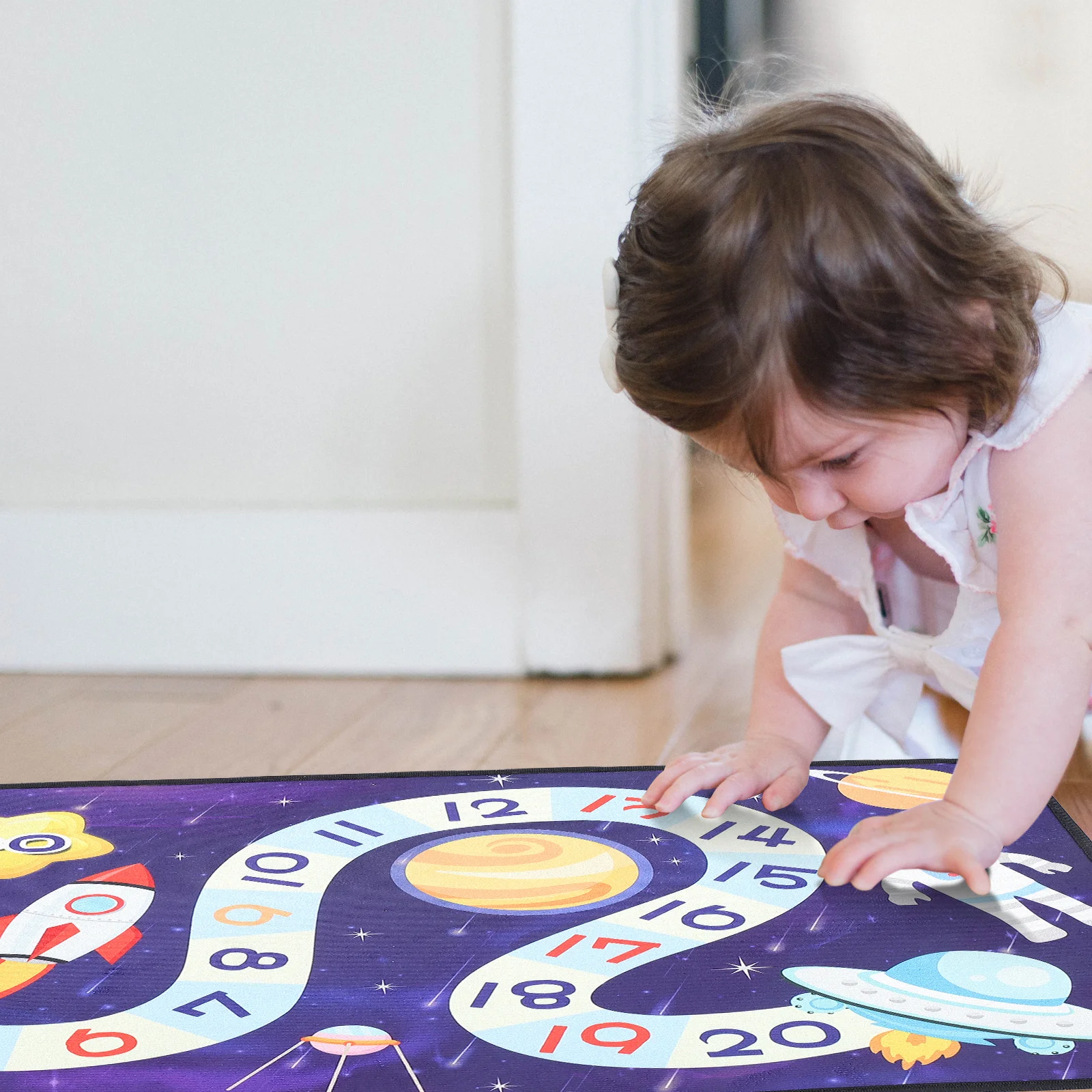 

Cartoon Crawling Mat Classroom Rugs Crystal Play Carpet