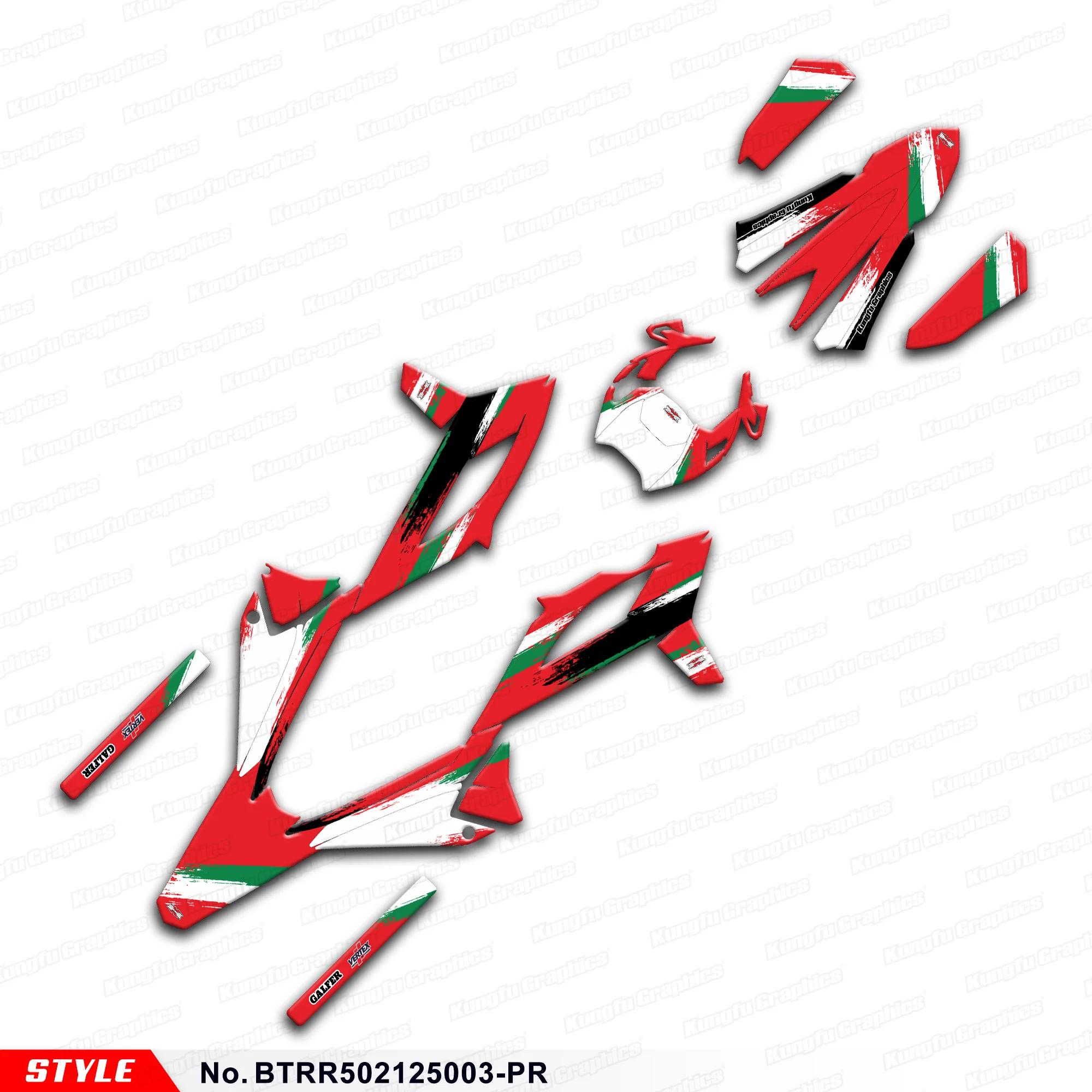 

JY RACING Motorcycle Graphics Wrap Design for BETA RR 50 Race 2021 2022 2023 2024 2025, Protector, BTRR502125003-PR