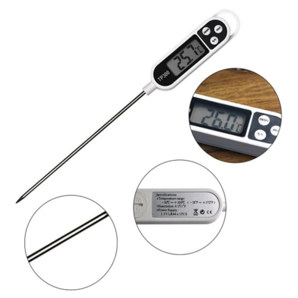 

Kitchen Digital Thermometer Meat Milk Cooking Food Candy Thermometer Oil Deep Fry BBQ Grill Smoker Thermometer