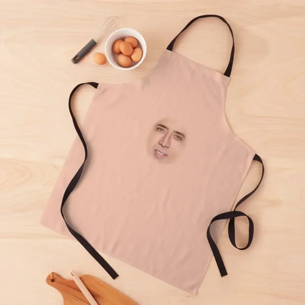 

Nic Cage Face Sexy Apron Kitchenware Kitchen Things For Home Hairdressing Apron