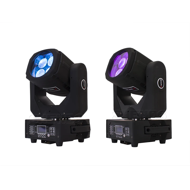 SHEHDS 4x25W Party Light Beam LED Moving Head Disco LED lights Strobe Effect Stage Light For DJ Disco Party Grandma2